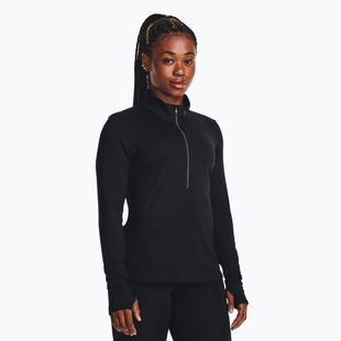 Under Armour Launch Pro Half Zip juoda/atspindinti moteriška bėgimo striukė su ilgomis rankovėmis