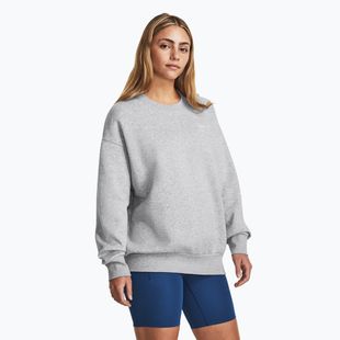 Moteriškas džemperis Under Armour Icon Fleece Crew mod gray light heather/white