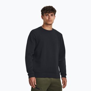 Vyriškas džemperis Under Armour Unstoppable Fleece Crew black/black