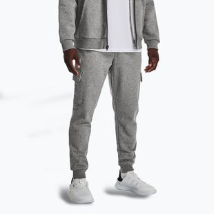 Vyriškos kelnės Under Armour Rival Fleece Cargo Jogger castlerock light heather / white