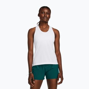 Moteriškas bėgimo tank topas Under Armour Launch Singlet white/reflective