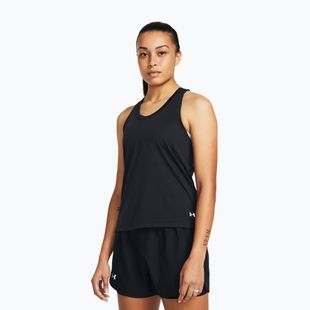 Moteriškas bėgimo tank topas Under Armour Launch Singlet black/reflective