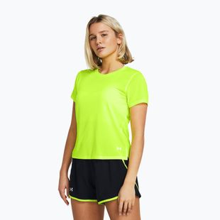 Moteriški bėgimo marškinėliai Under Armour Launch high vis yellow/reflective