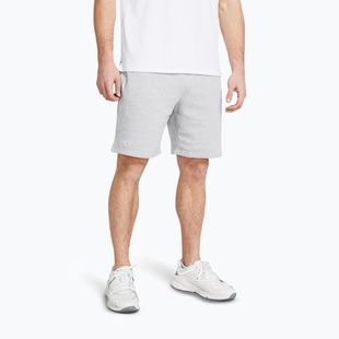 Vyriški treniruočių šortai Under Armour Rival Fleece mod gray light heather/white