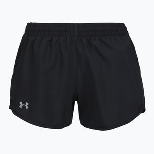 Moteriški bėgimo šortai Under Armour Fly By 3" black/black/reflective