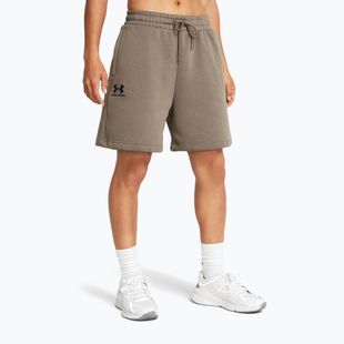 Moteriški šortai Under Armour Essl Flc Relax BF taupe dusk/black