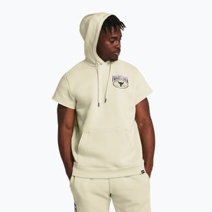 Vyriškas džemperis Under Armour Project Rock Q1 SS Icon Fleece Hoodie beige