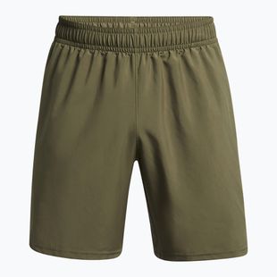 Vyriški treniruočių šortai Under Armour Tech Woven Wordmark marine od green/black