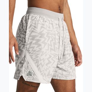 Vyriški krepšinio šortai Under Armour Curry Mesh Short white clay/mod gray