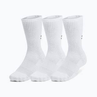 Kojinės Under Armour Training Cotton Crew 3 poros white/white/black