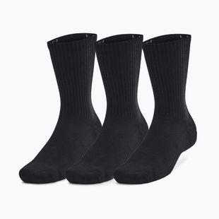Kojinės Under Armour Training Cotton Crew 3 poros black/black/white