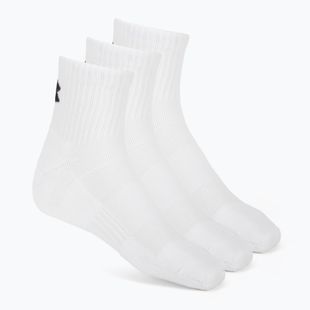 Kojinės Under Armour Training Cotton Quarter 3 poros white/white/black