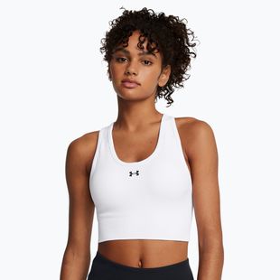 Treniruočių liemenėlė Under Armour Vanish Seamless Mid Branded white / black