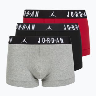 Vyriškos trumpikės Nike Jrdan JHM Flight Cotton Trunk 3 pairs gym red/black