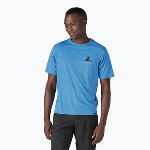 Vyriški marškinėliai Patagonia Cap Cool Daily Graphic Shirt Lands chouinard crest/vessel blue x-dye