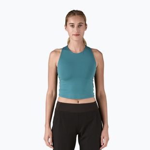 Moteriški žygių marškinėliai Patagonia Reversible Tank wetland blue