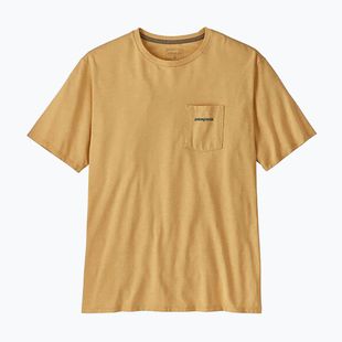 Vyriški marškinėliai Patagonia Boardshort Logo Pocket Responsibili beeswax tan
