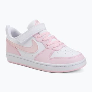 Vaikiški batai Nike Court Borough Low Recraft white/pink foam
