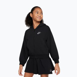 Vaikiškas džemperis Nike Sportswear Full Zip Hoodie black/flat pewter