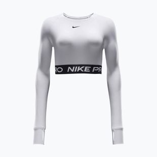 Moteriškas treniruočių topas ilgomis rankovėmis Nike Pro 365 Dri-Fit white/black