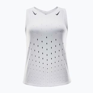 Moteriški bėgimo marškinėliai Nike AeroSwift Dri-Fit ADV Singlet white / black / black