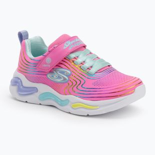 SKECHERS vaikiški batai S-Lights Wavy Beams pink/multi