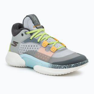 Vyriški krepšinio batai SKECHERS SKX Resagrip gray/yellow