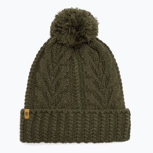 Moteriška žieminė kepurė Timberland Cable Premium Pom Beanie leaf green