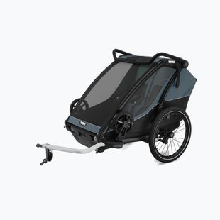 Dvivietė dviračio priekaba Thule Chariot Cab dark slate