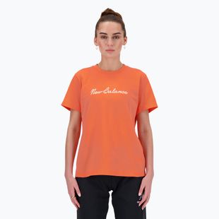 Moteriški marškinėliai New Balance Script Tee gulfred