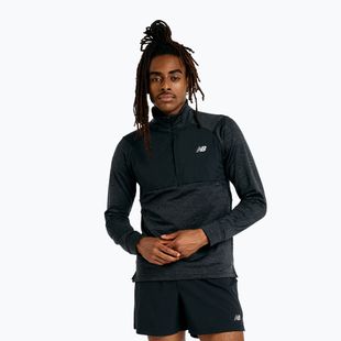 Vyriški bėgimo marškinėliai ilgomis rankovėmis New Balance Athletics Heat Grid 1/2 Zip black