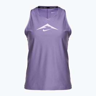 Moteriškas bėgimo tank topas Nike Trail Dri-Fit Graphic TT daybreak/lilac bloom