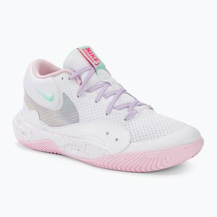 Moteriški tinklinio batai Nike Hyperquick Court Flight SE white/pink foam/violet mist/mint foam