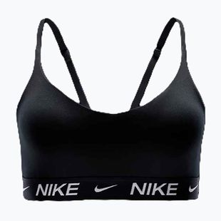Nike Dri-Fit Indy Light Support treniruočių liemenėlė juoda/juoda/balta