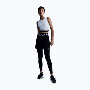 Moteriški treniruočių marškinėliai Nike Pro Dri-Fit white/black
