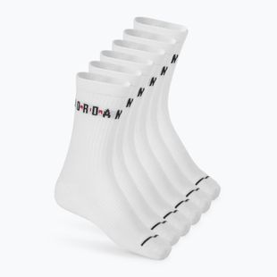 Kojinės Nike Jordan Everyday Crew 6 poros white/gym red/black
