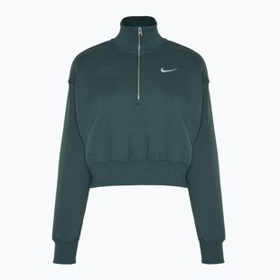 Moterų Nike Sportswear Phoenix Fleece 1/2 Zip Cropped vintage green/ sail džemperis