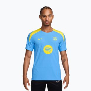 Vyriški futbolo marškinėliai su ilgomis rankovėmis Nike FC Barcelona Strike Elite SE Drill Top university blue/opti yellow/opti yellow