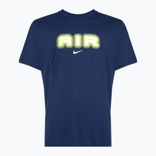 Vyriški marškinėliai Nike Air Graphic midnight navy/volt