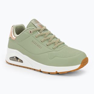 Moteriški batai SKECHERS Uno Shimmer Away sage/rose gold/mesh