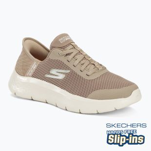 Moteriški batai SKECHERS Slip-ins Go Walk Flex Grand Entry taupe/white