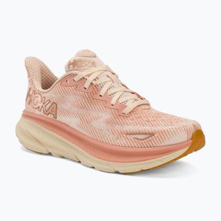 Moteriški bėgimo bateliai HOKA Clifton 9 sandstone/cream