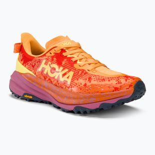 Moteriški bėgimo batai HOKA Speedgoat 6 sherbet/beet root
