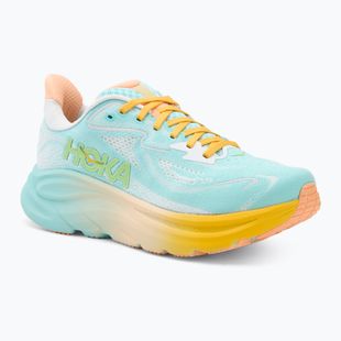 Moteriški bėgimo bateliai HOKA Clifton 10 blue spark/white