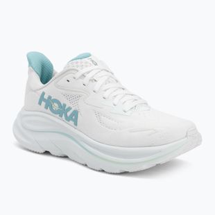 Moteriški bėgimo bateliai HOKA Clifton 10 white/cielo blue