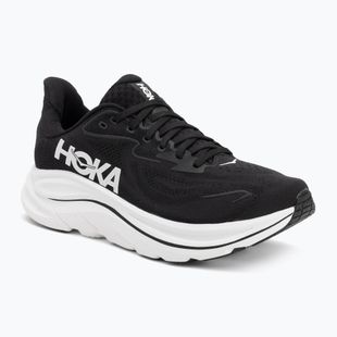 Moteriški bėgimo bateliai HOKA Clifton 10 Wide black/white