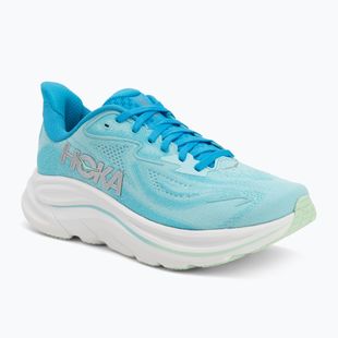 Moteriški bėgimo bateliai HOKA Clifton 10 Wide skyward blue/cielo blue