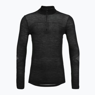 Vyriškas termoaktyvus džemperis Smartwool Intraknit Thermal Merino Base Layer 1/4 Zip black/white