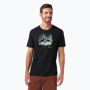 Žygio marškinėliai Smartwool Vital Peaks Active Graphic Tee black