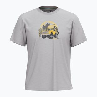 Žygio marškinėliai Smartwool Long Weekend Graphic Tee light gray heather
